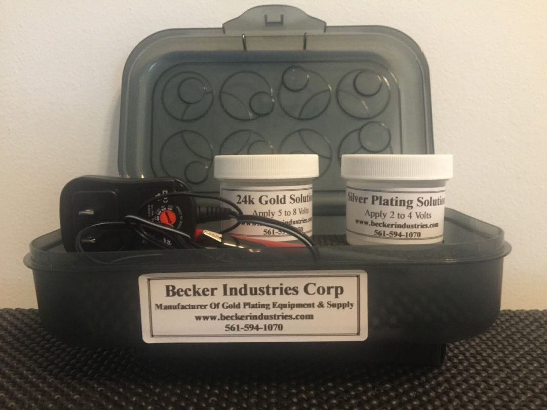 includes Gold and silver solution 24k Gold/silver Plating Kit 