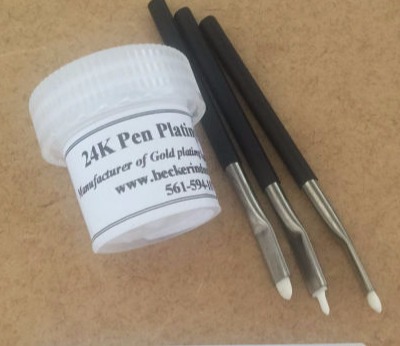 pen plating solution, 24K Pen plating solution, 14K pen plating solution, 18K pen plating solution, rose gold pen plating solution